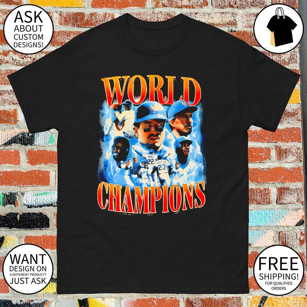 New York Mets 2026 Mets 1986 World Champions graphic shirt