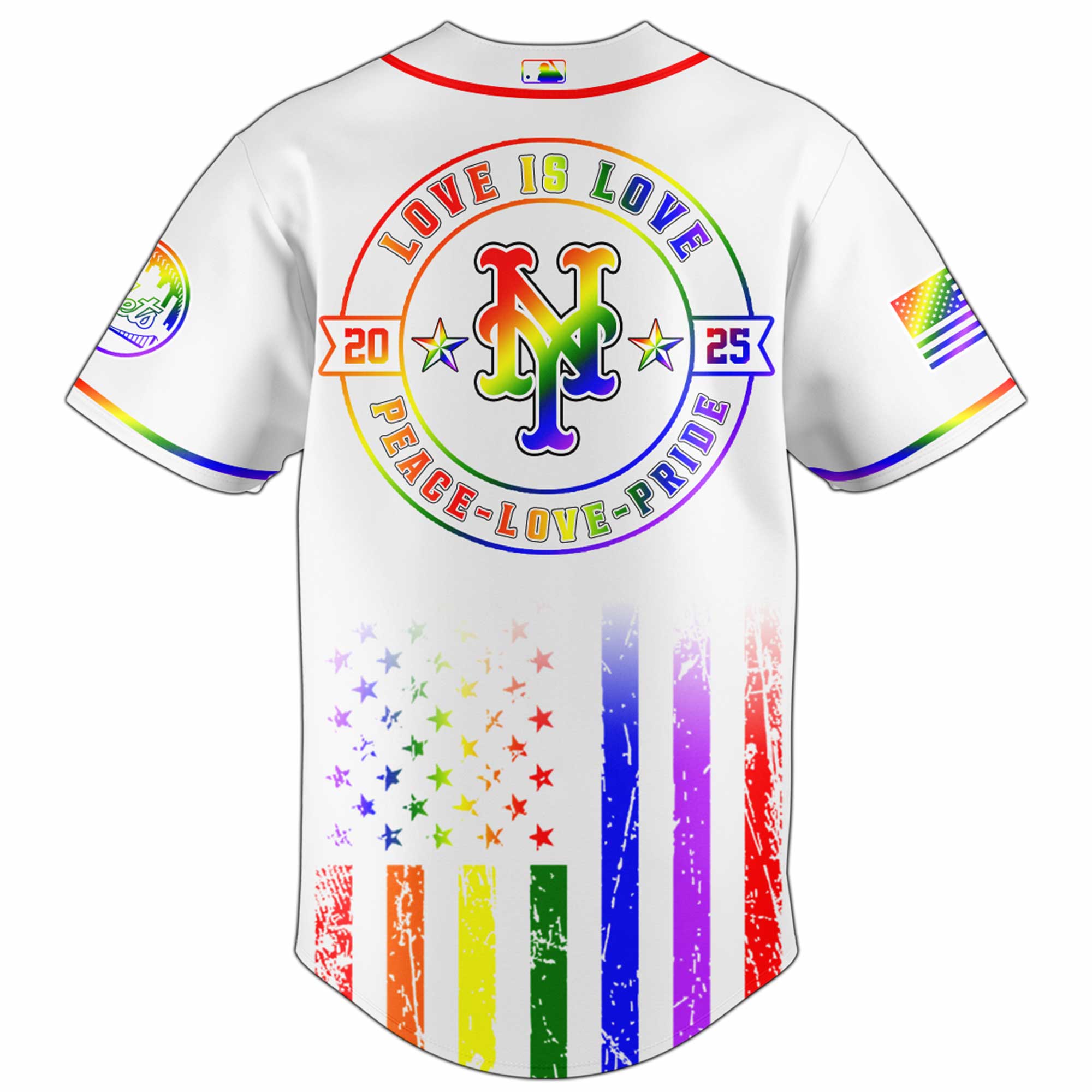 New York Mets Happy Pride Month Baseball Jersey