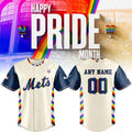 New York Mets Pride Jersey Custom Name Number
