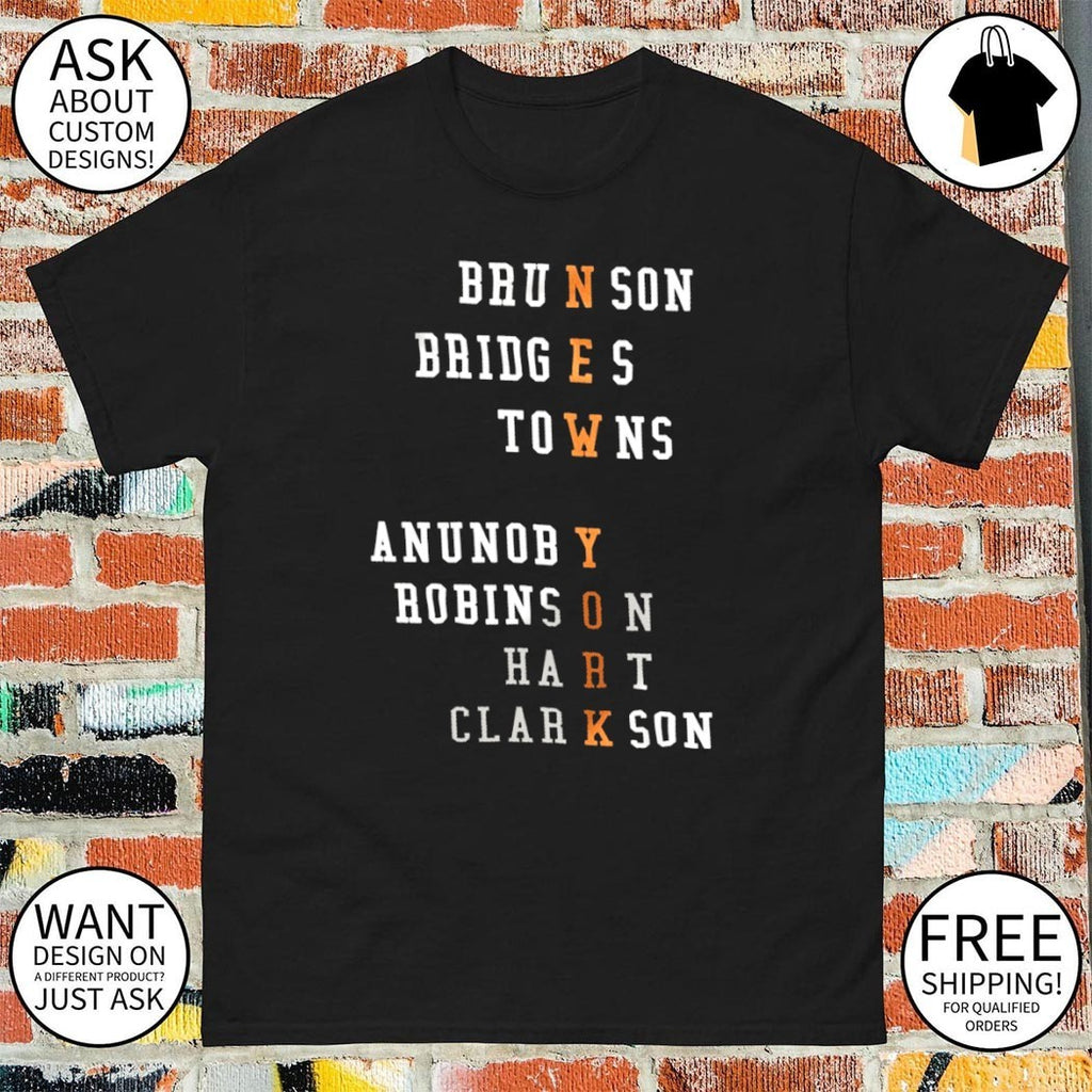 New York Squad Jalen Brunson Hart Robinson NY Basketball Fan Apparel shirt