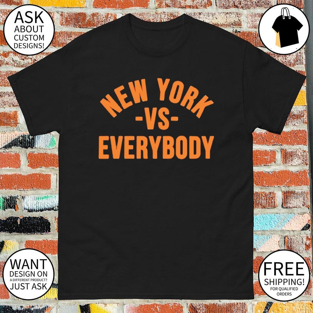 New York Vs Everybody Graphic Knicks Champion shirt