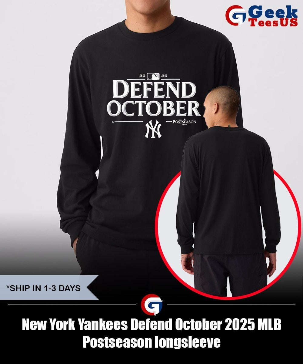 New York Yankees Defend October 2025 MLB Postseason shirt