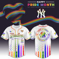 New York Yankees Happy Pride Month Baseball Jersey