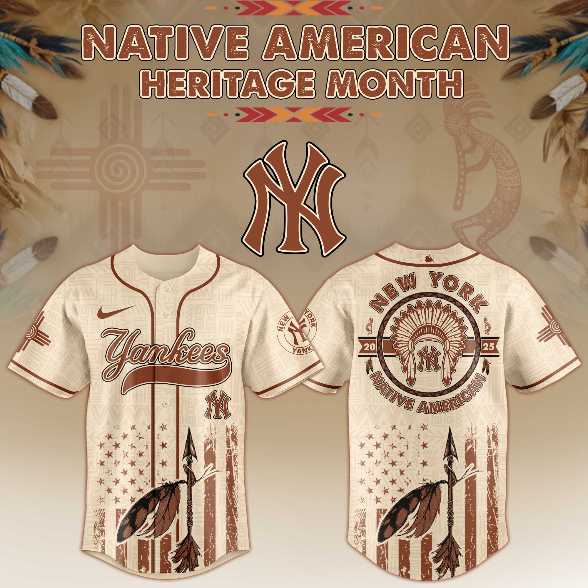 New York Yankees Native American Heritage Month Jersey 2025