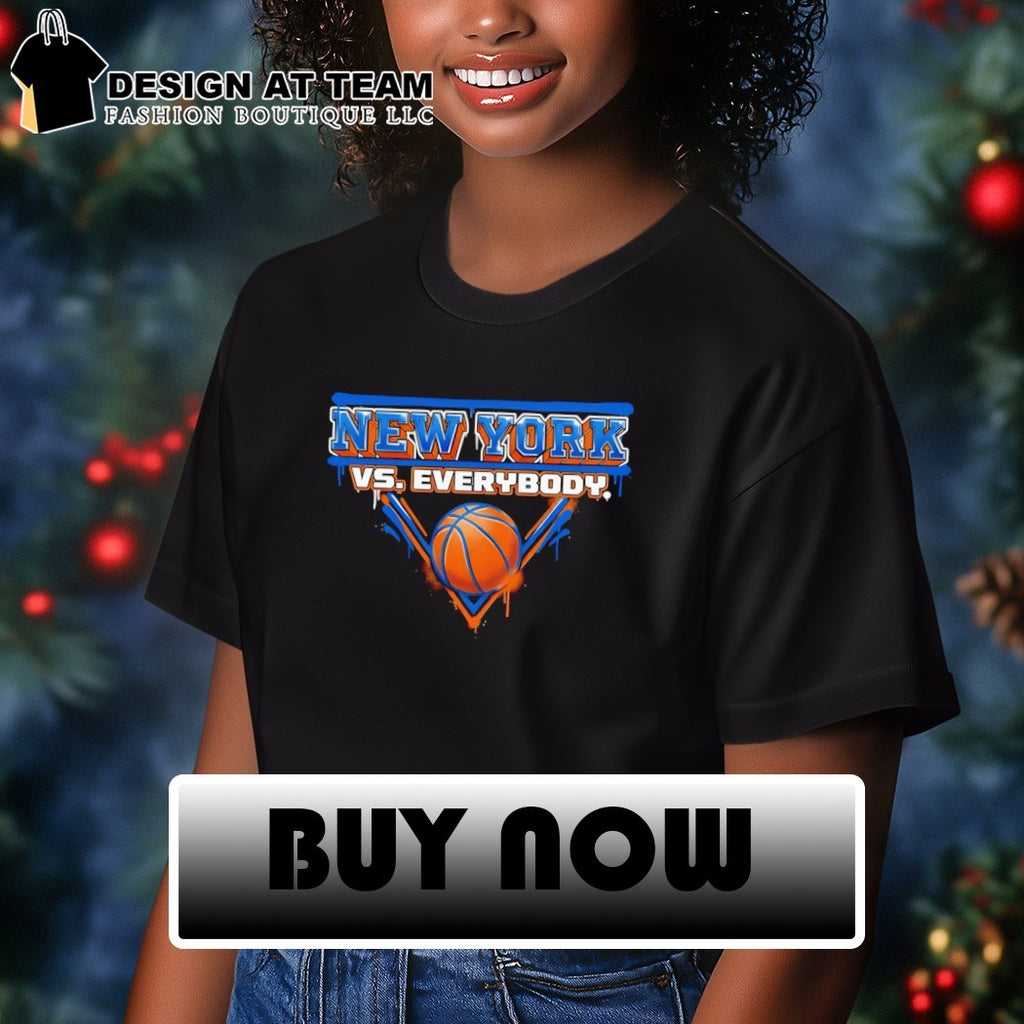 New York vs Everybody Dripping Knicks basketball inspired shirt