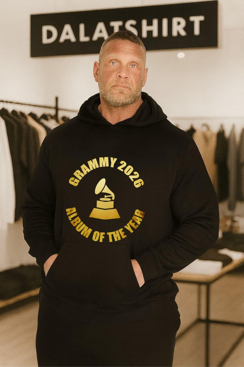 Gold Grammy 2026 Album Of The Year Music Trophy Award Graphic shirt