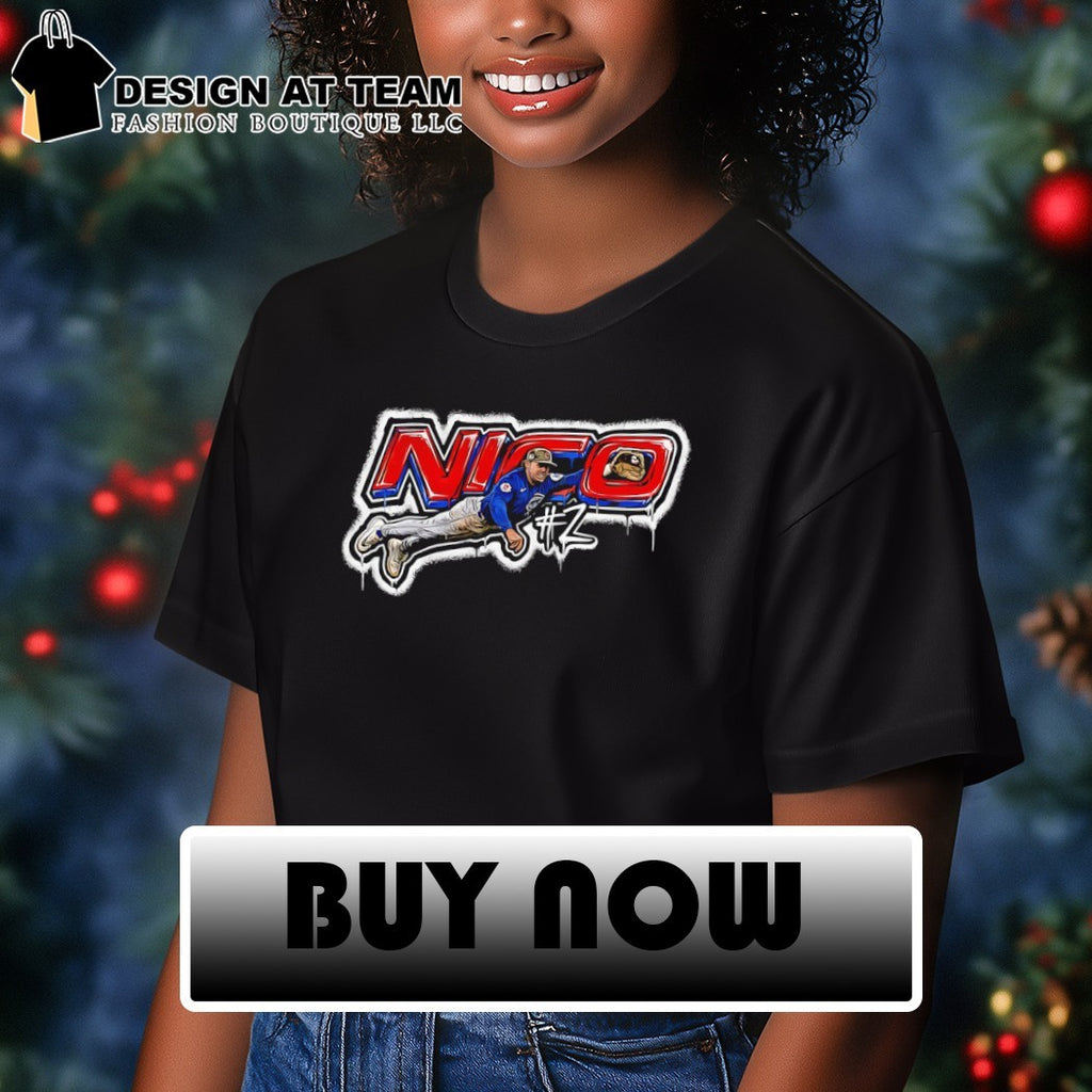 Nico Hoerner #2 Chicago Cubs Baseball MLB 2026 graffiti shirt
