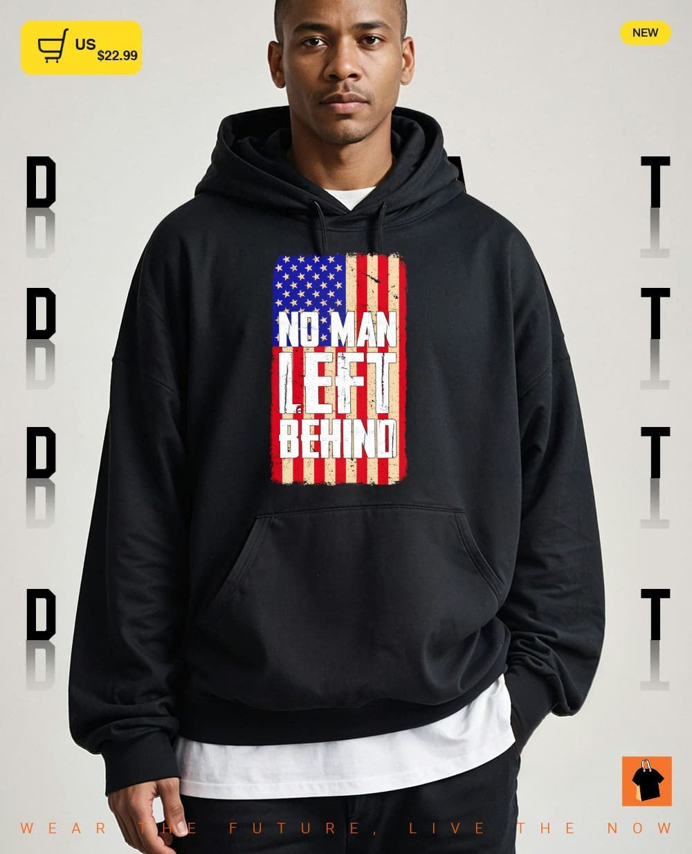 No man left behind American flag vintage shirt