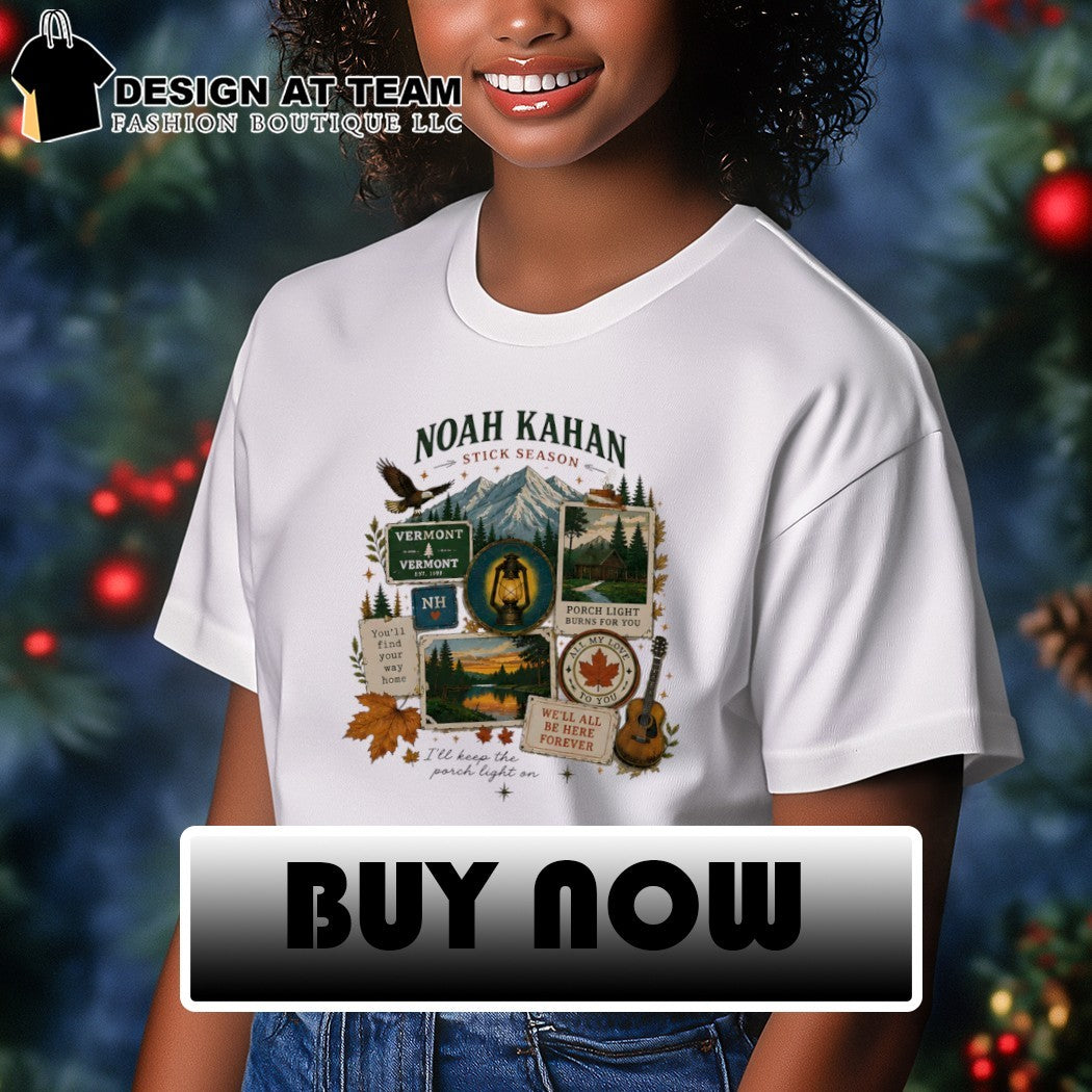 Noah Kahan Stick Season Vermont Porch Light Burns for You All My Love vintage shirt