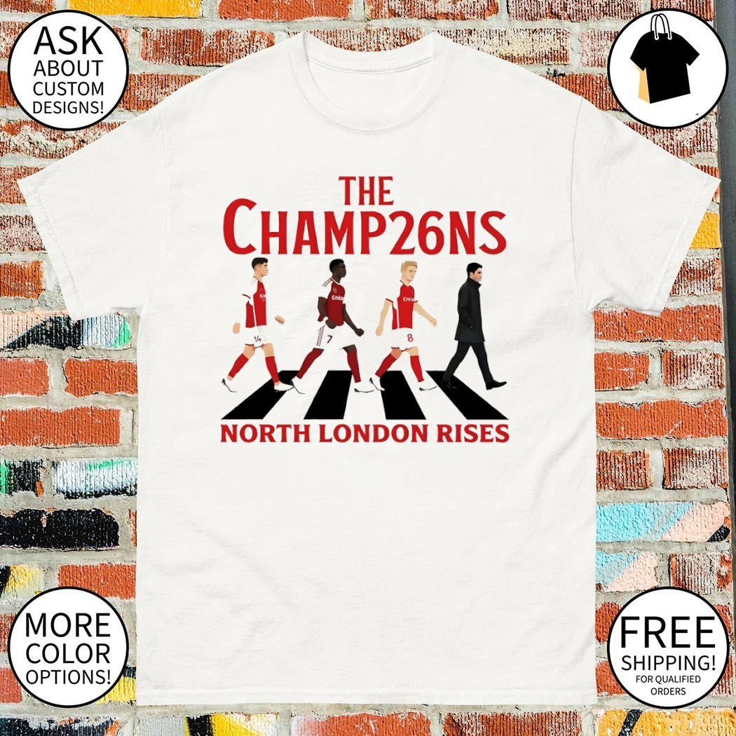 North London FC Rises The Champ26ns Abbey Road shirt