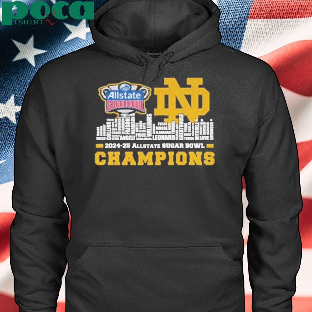 Notre Dame Fighting Irish 2024-25 Sugar Bowl Champions Celebrating Shirt