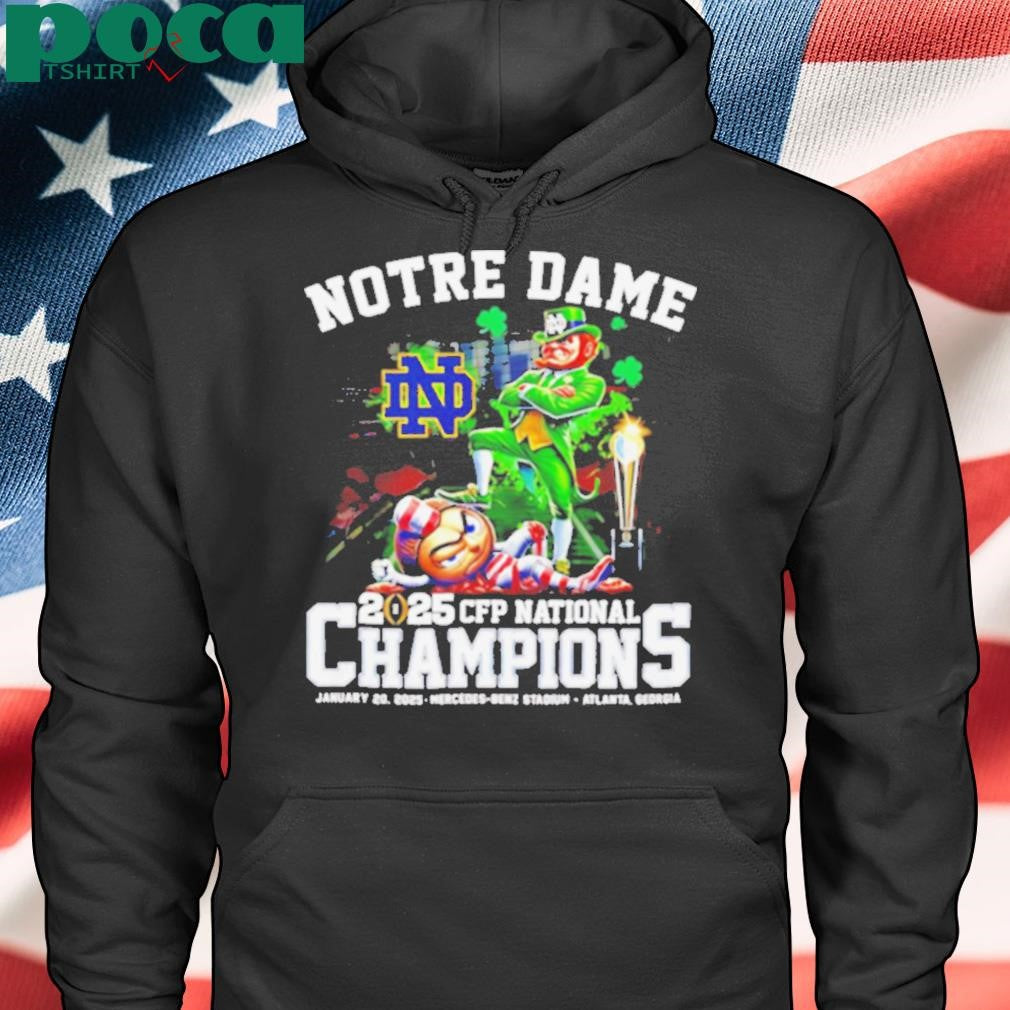 Notre Dame Fighting Irish 2025 CFP National Championship Champions mascot shirt