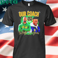 Notre Dame Fighting Irish our coach is hotter than yours graphic shirt