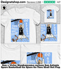 Nun x Victor Wembanyama cartoon San Antonio Spurs Basketball Go Spurs Go Thou Shall Not Flop shirt