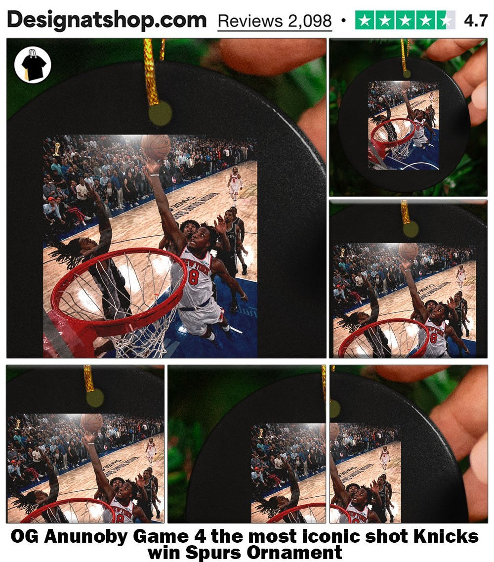 OG Anunoby Game 4 the most iconic shot Knicks win Spurs shirt