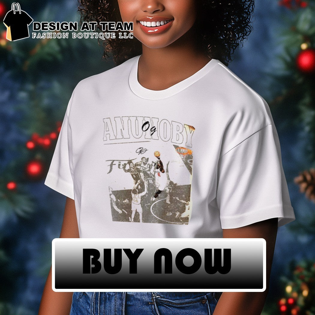 OG Anunoby The Hand Basketball Tip-in moment signature shirt