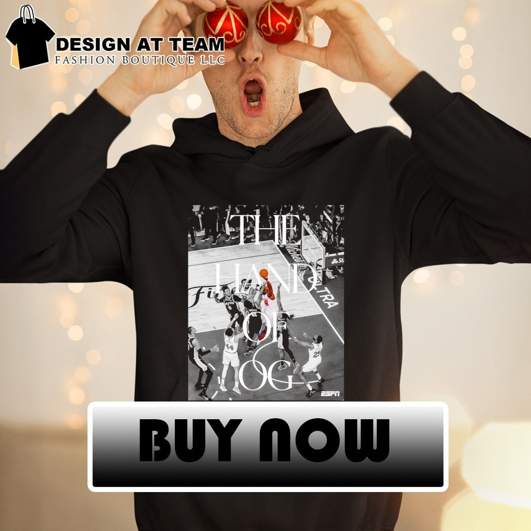 OG Anunoby Tip in the Finals iconic moment NBA hand of OG shirt