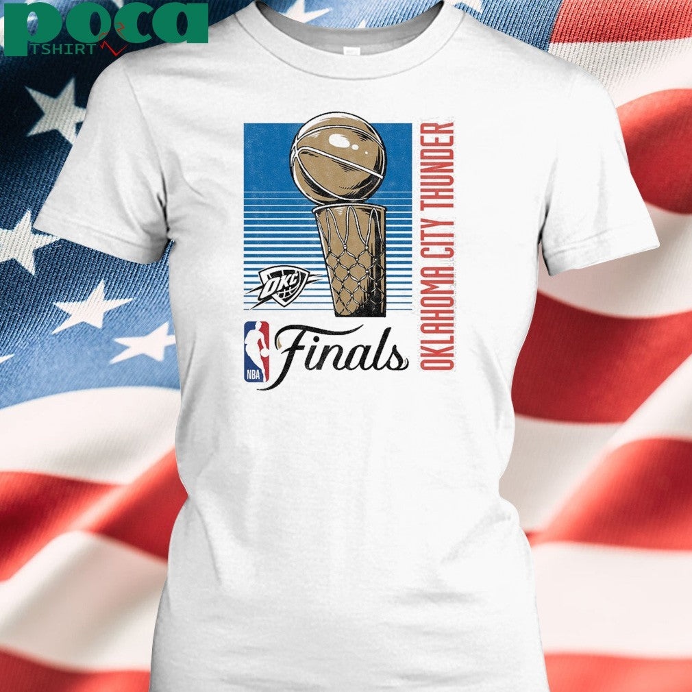 OKC THUNDER 2025 NBA FINALS RETRO LINES T-SHIRT