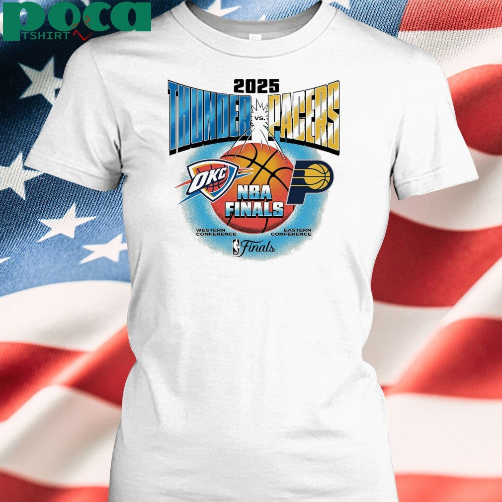 OKC THUNDER 2025 NBA FINALS VINTAGE MATCHUP T-SHIRT