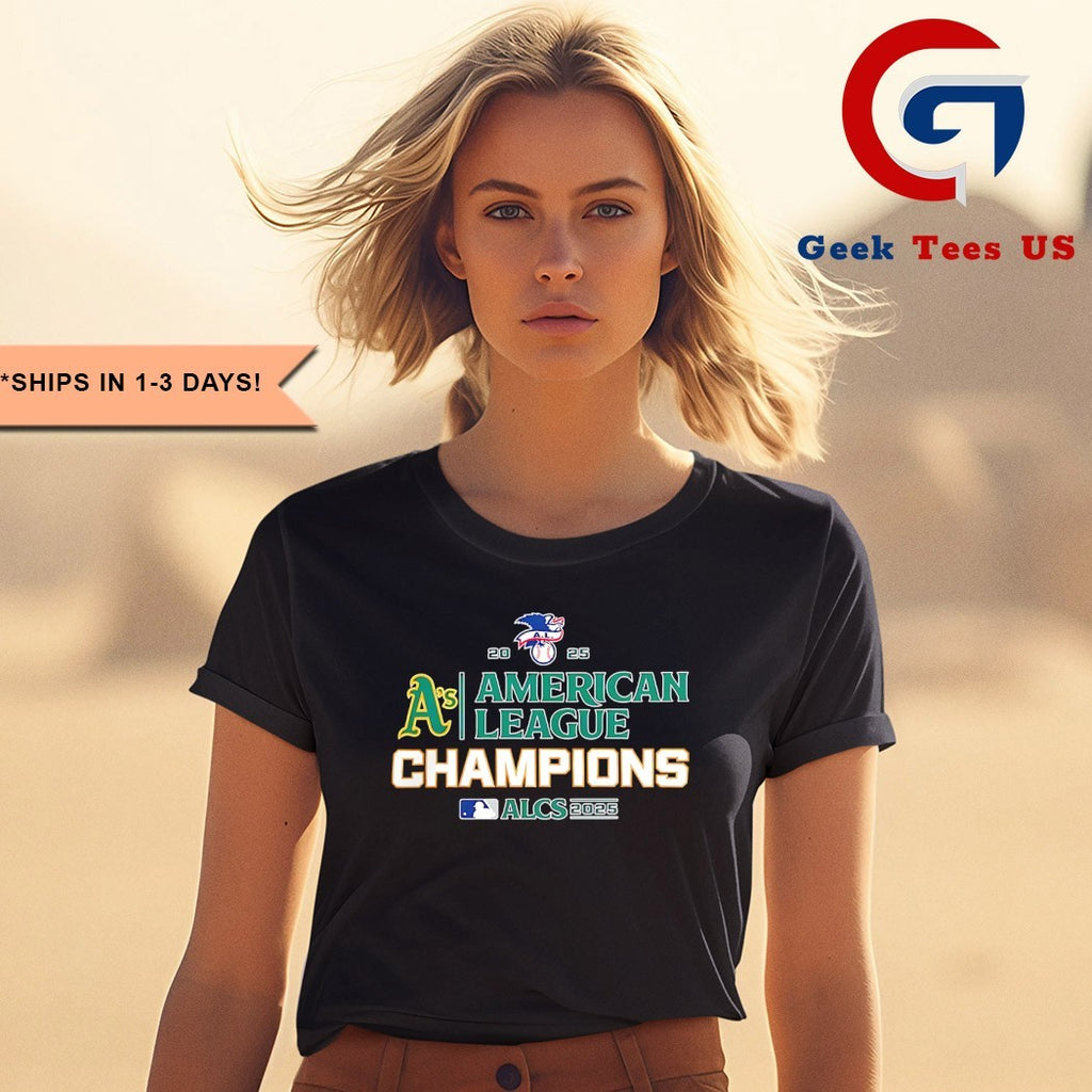 Oakland Athletics 2025 American League Champions ALCS Locker Room celebration shirt