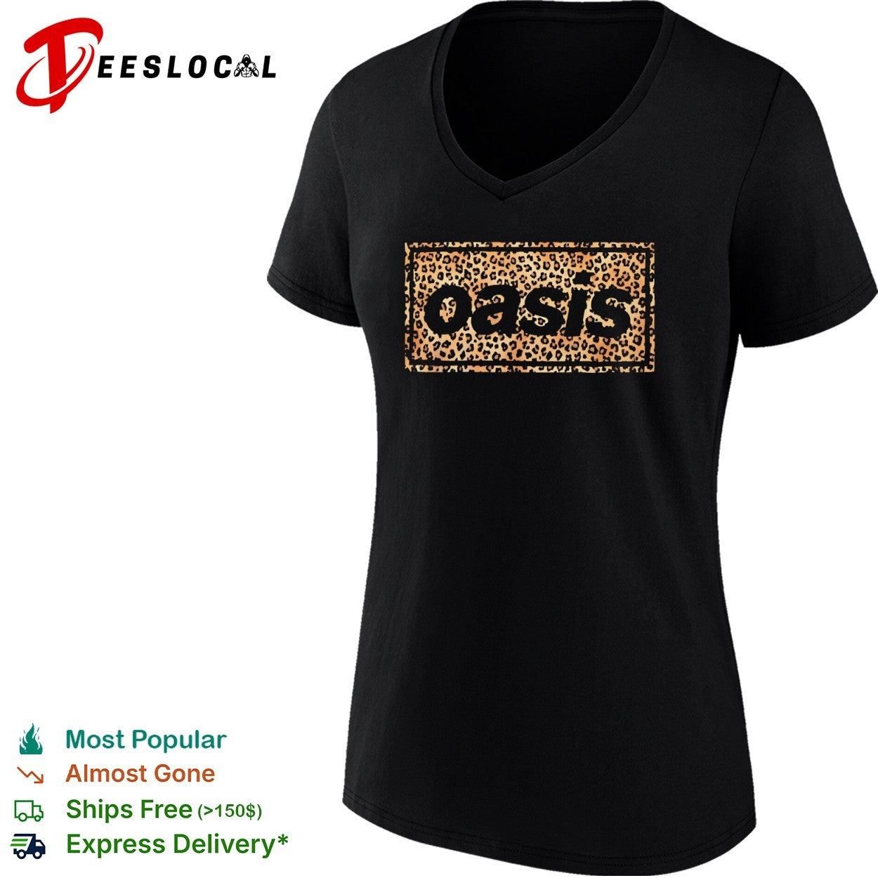Oasis Band Leopard shirt