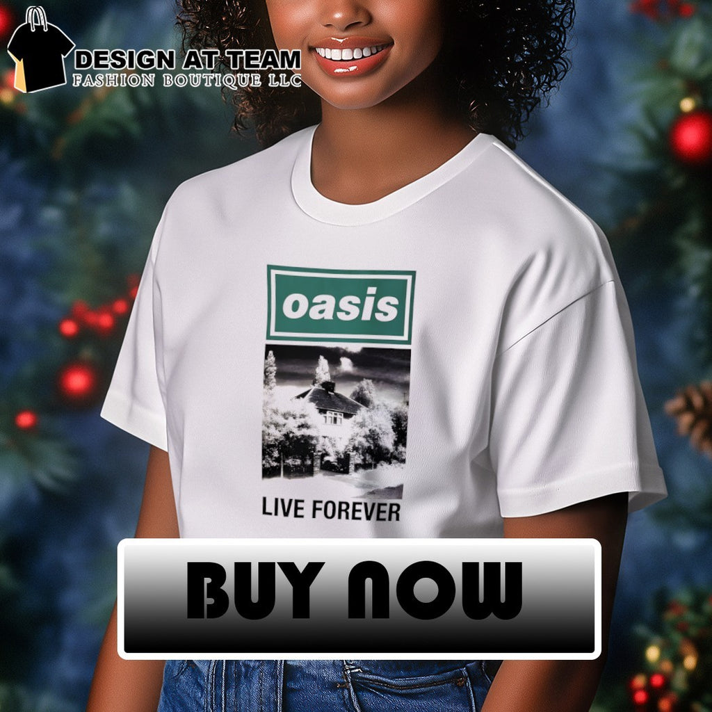 Oasis Live Forever John Lennon House poster shirt