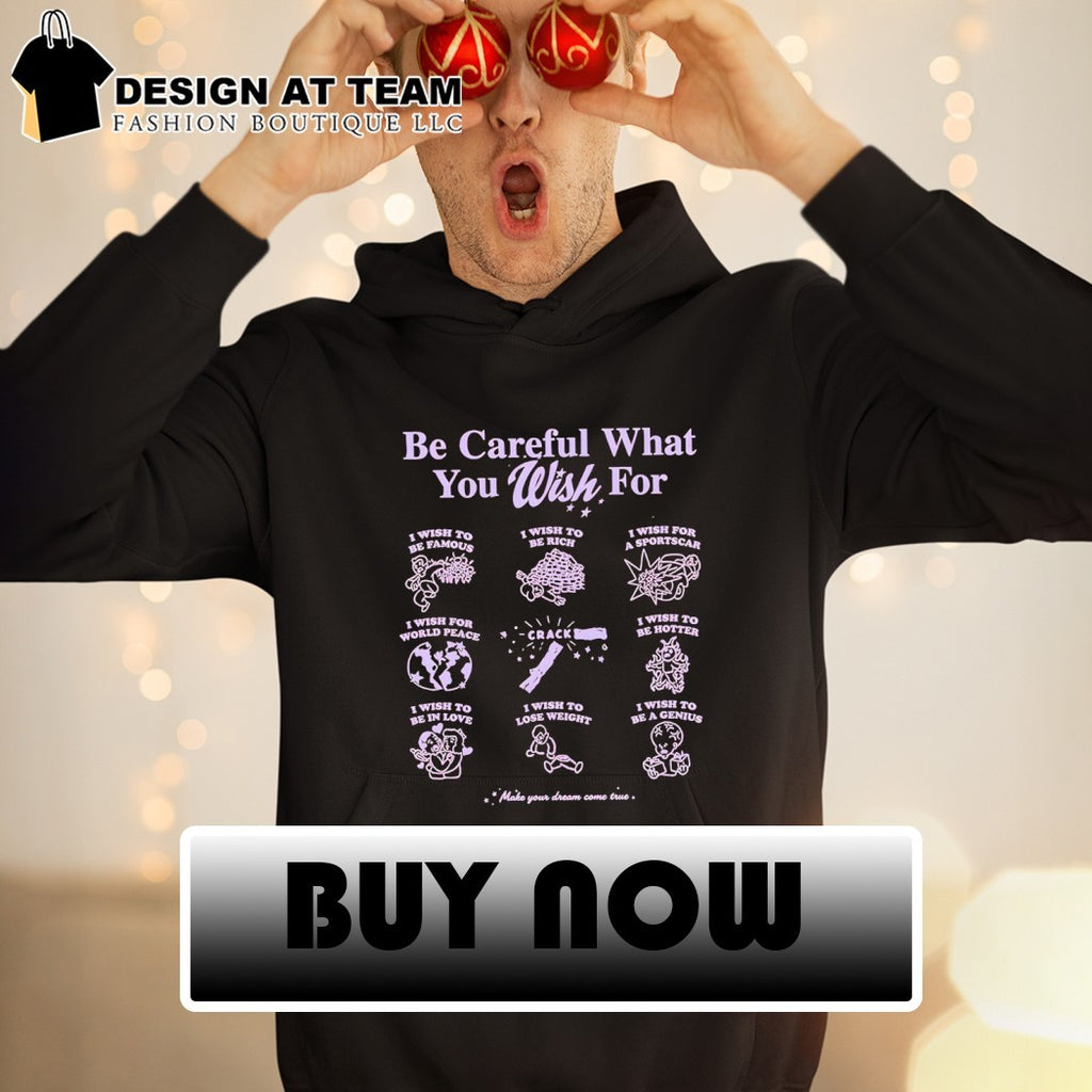 Obsession art print Be Careful What You Wish For nine panels pun shirt