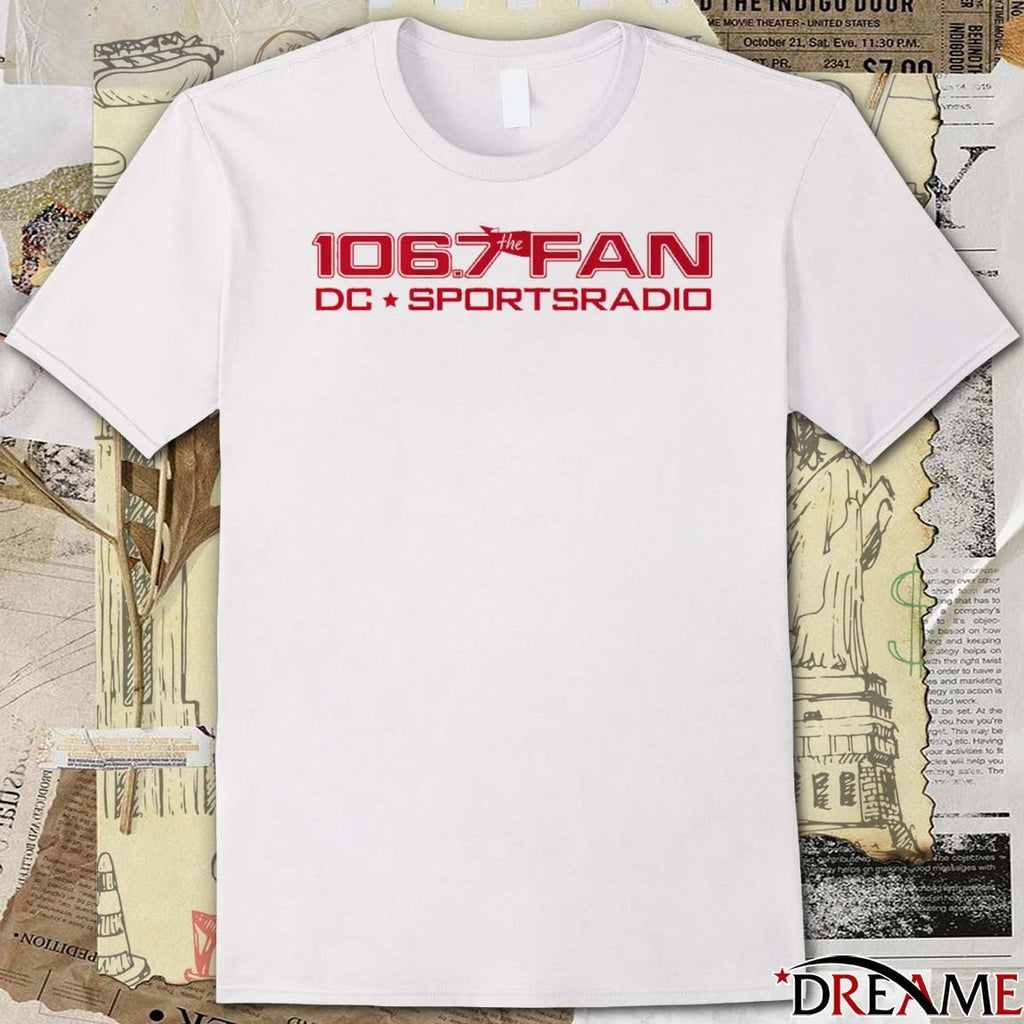 106.7 The Fan DC Sports Radio Logo t-shirt