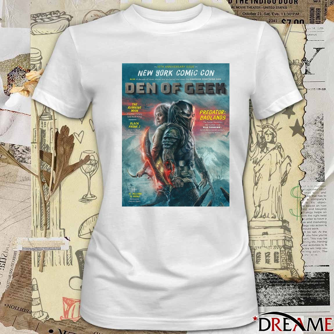 10Th Anniversary Issue New York Comic Con Den Of Geek The Running Man Black Phone 2 Poster t-shirt