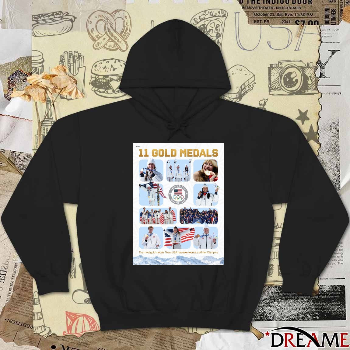 11 Gold Medals The Most Gold Medals Team Usa Has Ever Won At A Winter Olympics 2026 t-shirt