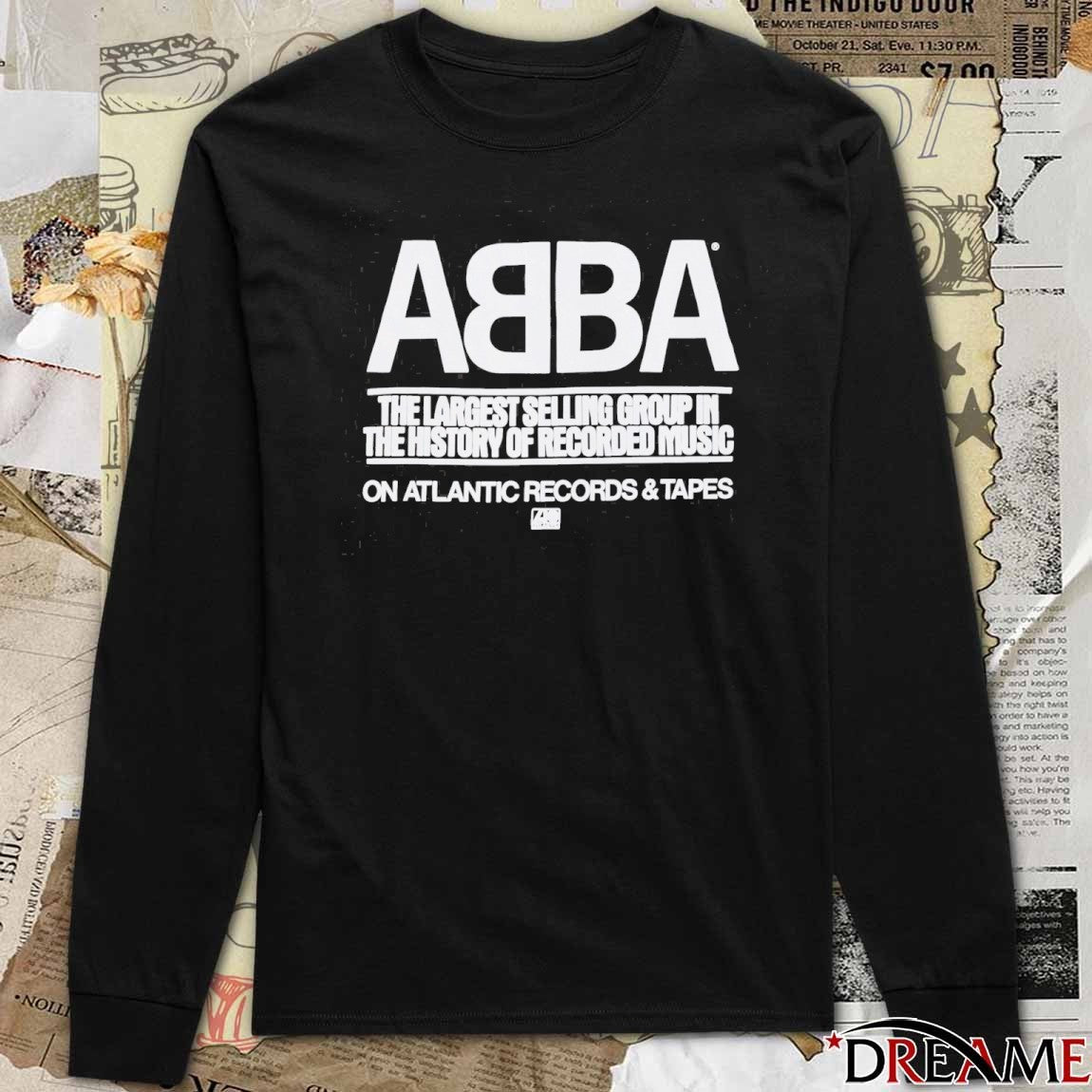 1979 Abba The Largest Selling Group In The History Of Recorded Music On Atlantic Records And Tapes Promo t-shirt