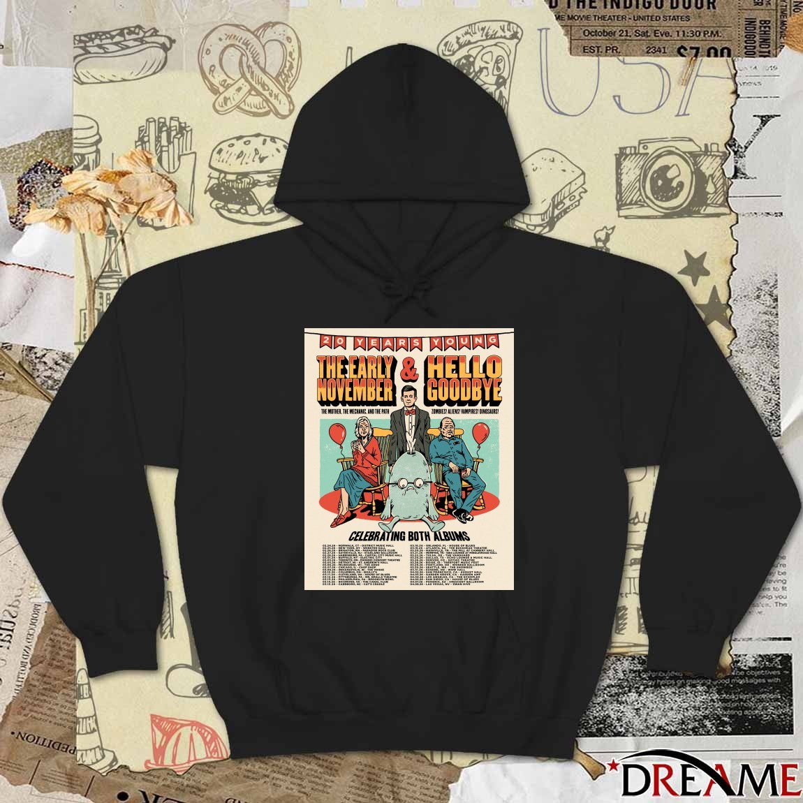 20 Years Young The Early November and Hello Goodbye Celebrating Both Albums Poster t-shirt