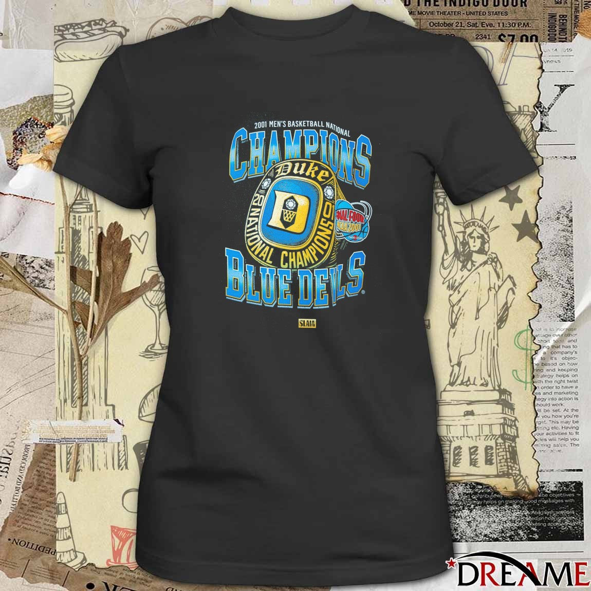 2001 Men’s Basketball National Champions Blue Devils Final Four NCAA t-shirt