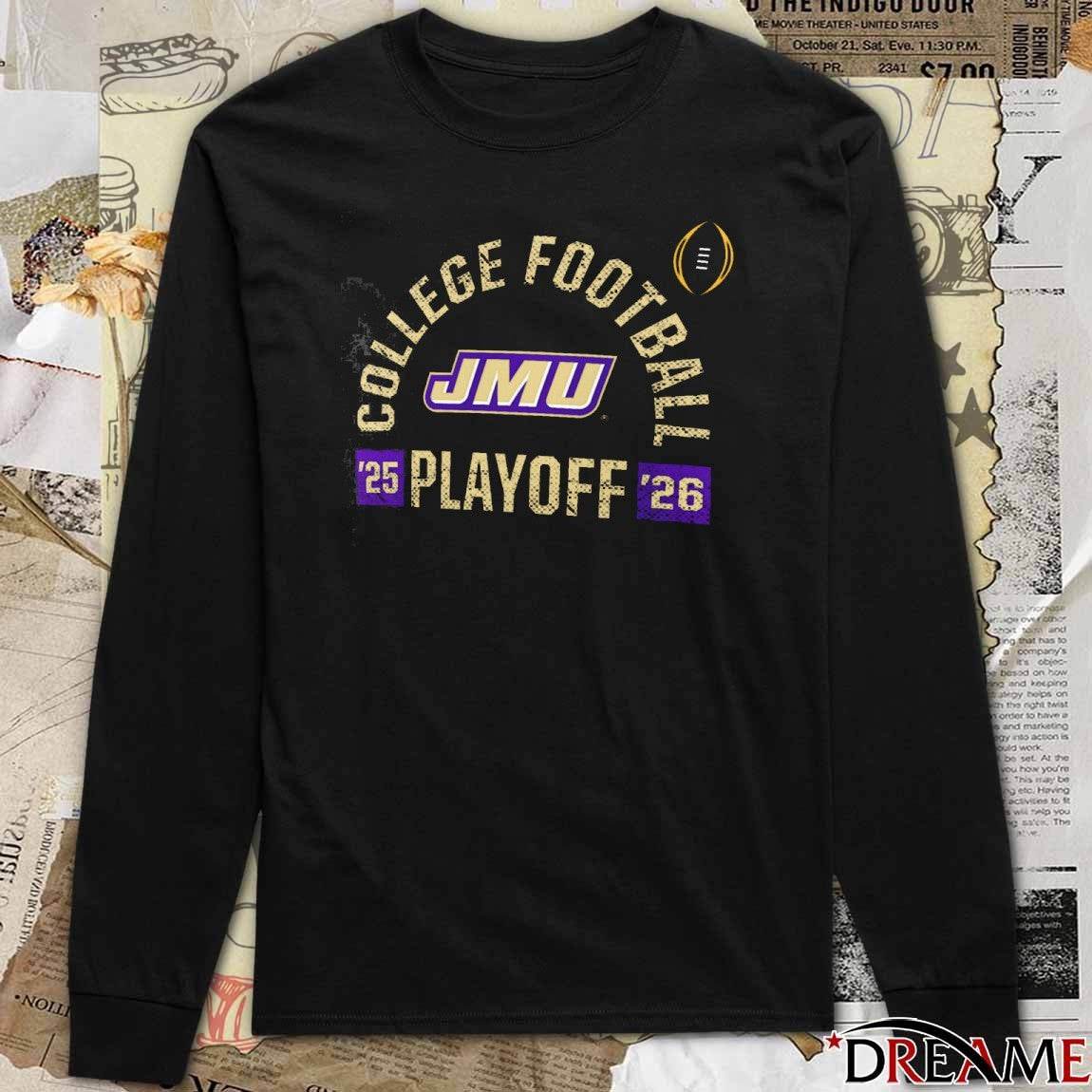 2025-26 James Madison Dukes JMU NCAA College Football Playoff Touchdown Glory t-shirt