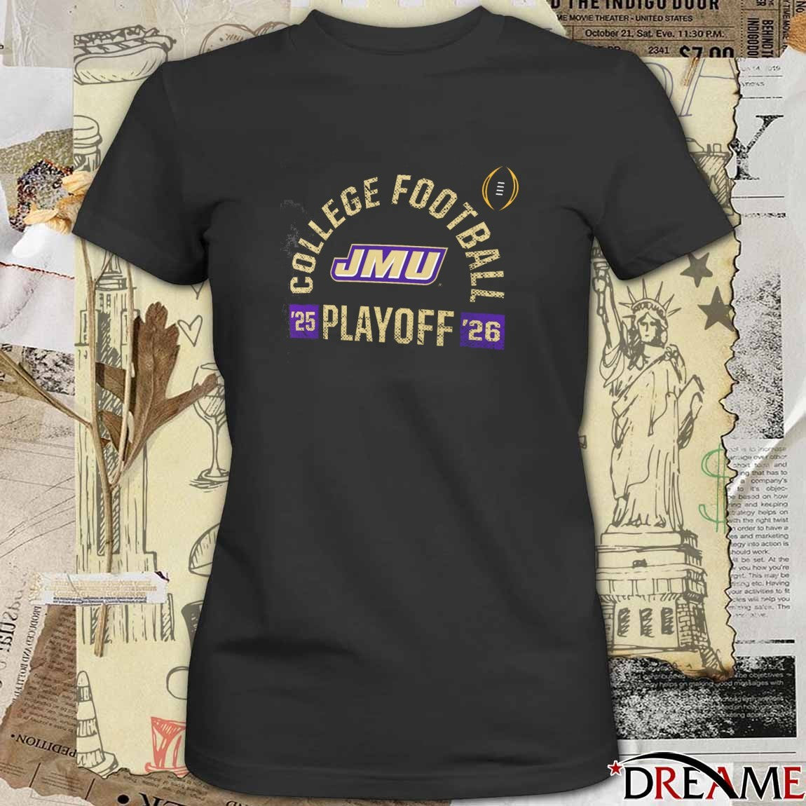2025-26 James Madison Dukes JMU NCAA College Football Playoff Touchdown Glory t-shirt