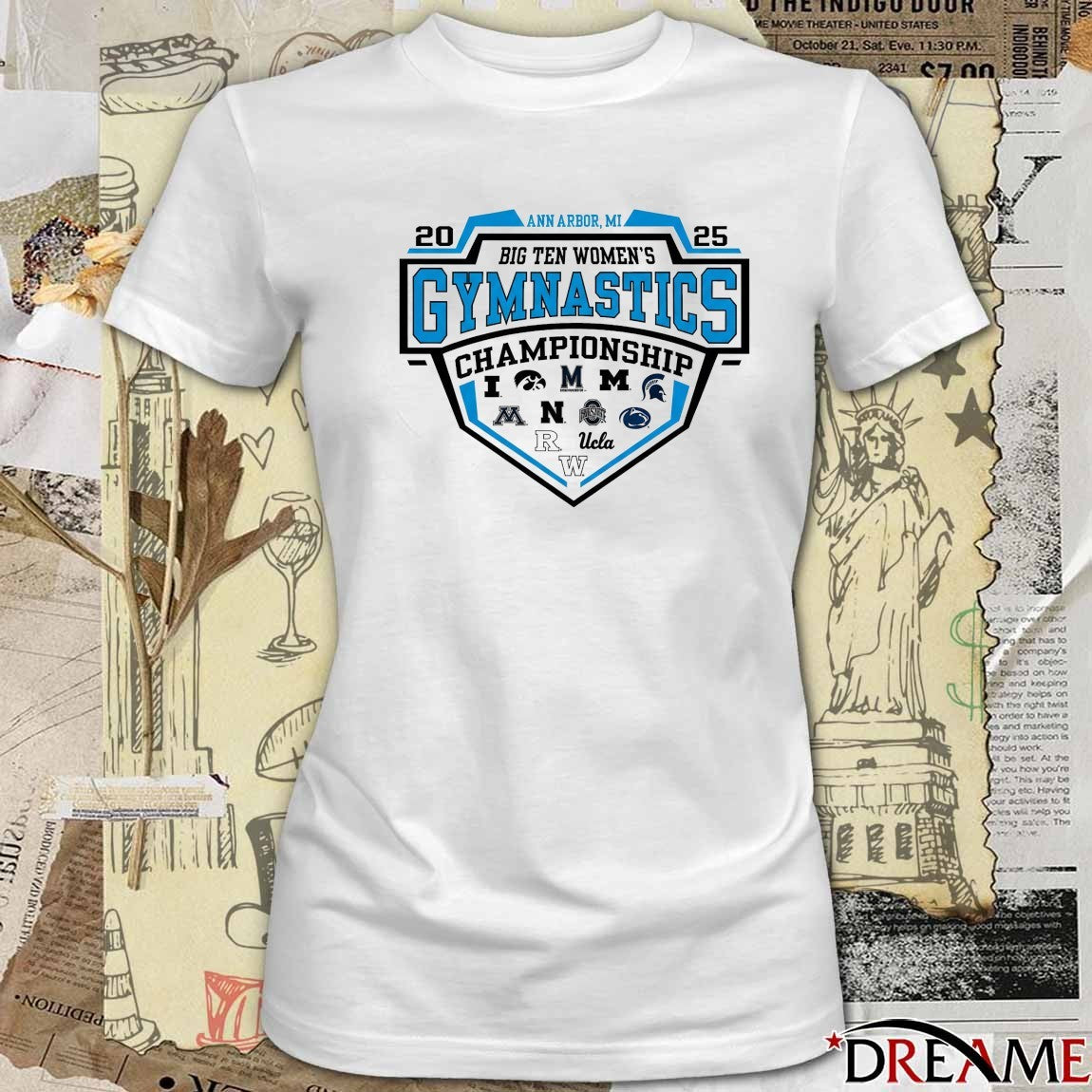 2025 Ann Arbor MI Big Ben Women’s Gymnastics Championship All Teams Logo t-shirt