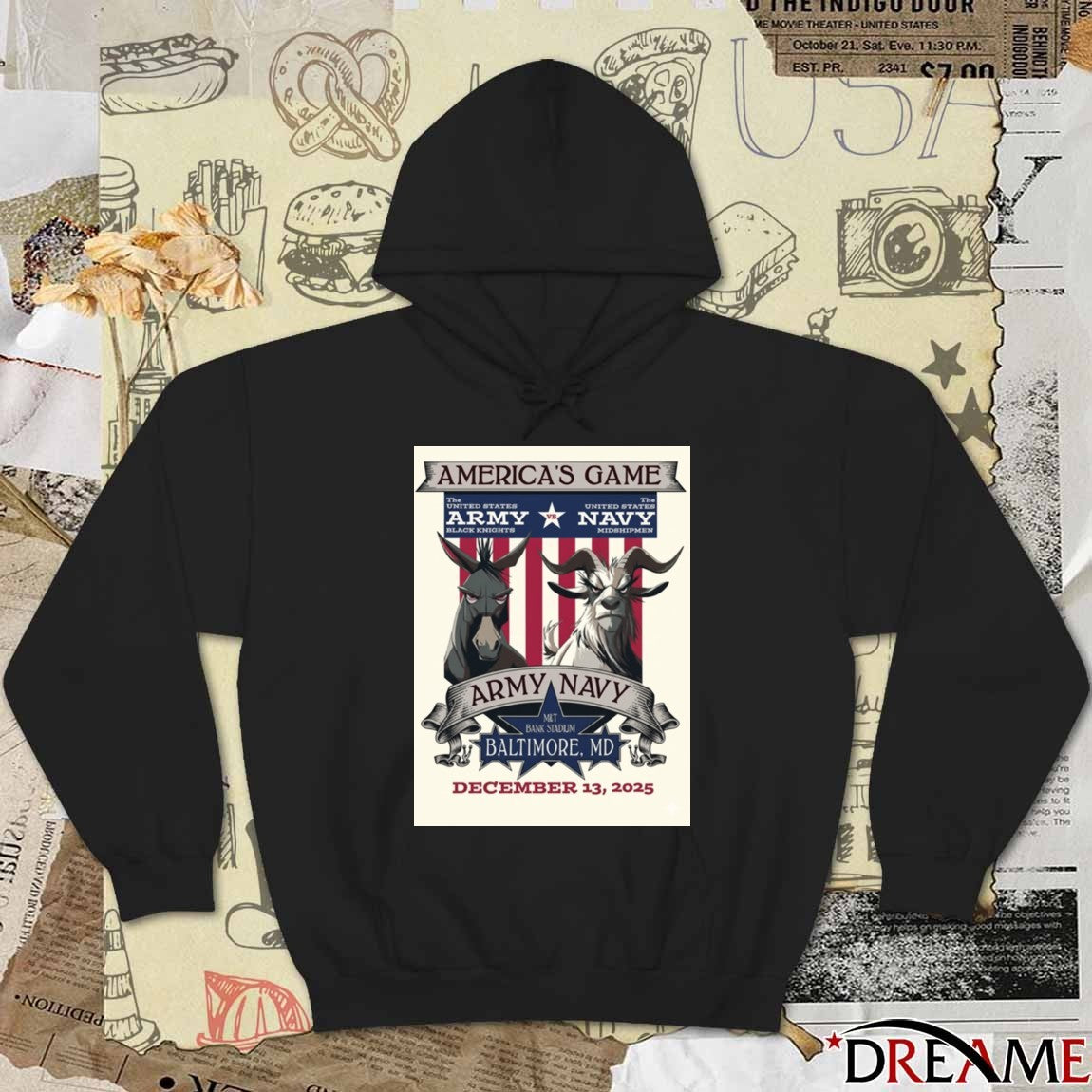 2025 Army-Navy America’s Game Baltimore, MD M&T Bank Stadium December 13 Poster t-shirt