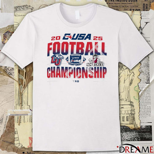 2025 CUSA Football Championship Champion Liberty Flames Vs New Mexico State Aggies t-shirt