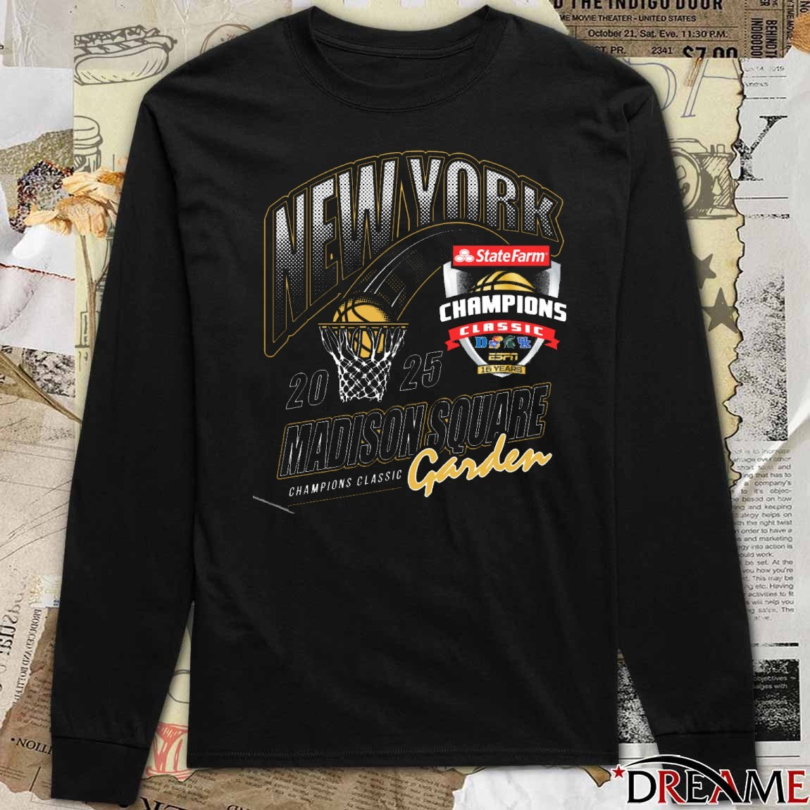 2025 Champions Classic Garden ESPN 15 Years New York Madison Square t-shirt