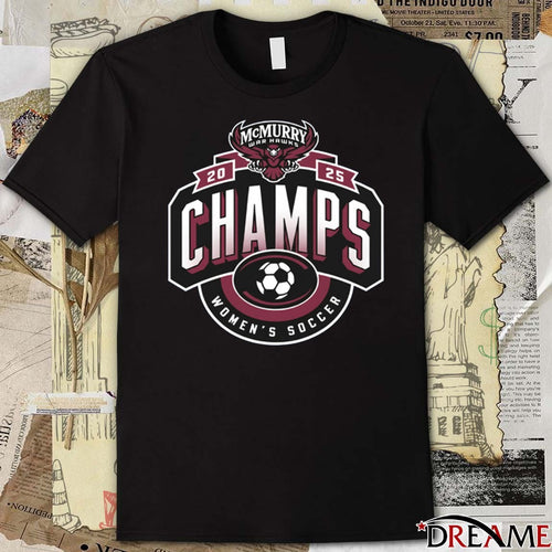 2025 Champs McMurry Women’s Soccer Logo t-shirt