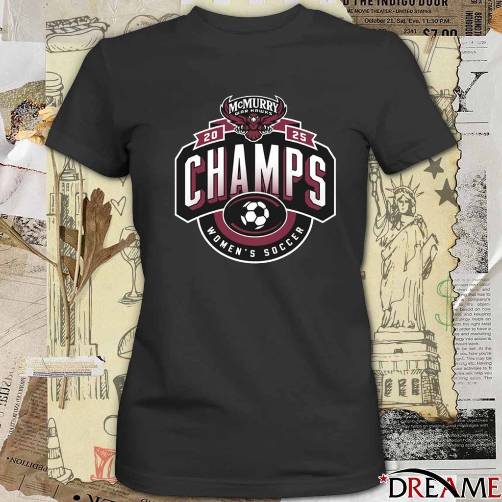 2025 Champs McMurry Women’s Soccer Logo t-shirt