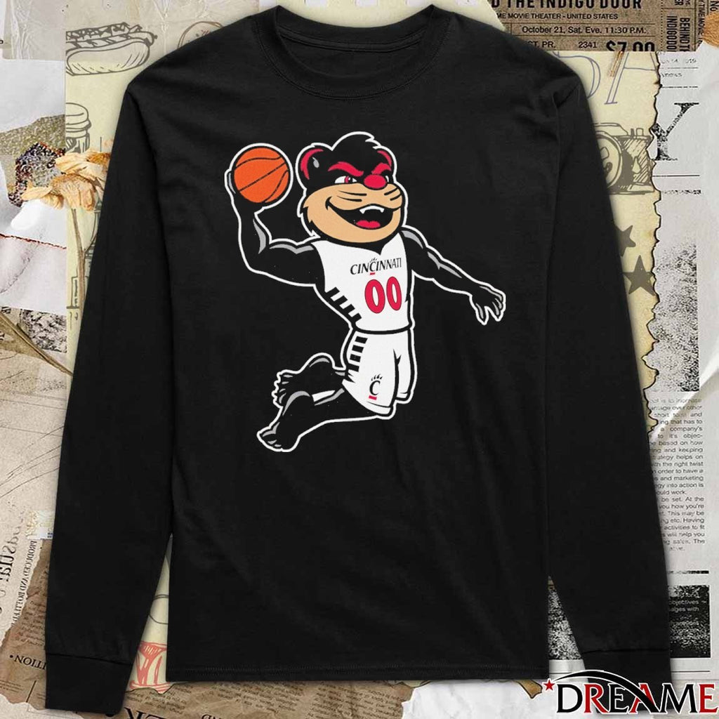 2025 Cincinnati Bearcats Mascot Basketball-Specific Pose t-shirt