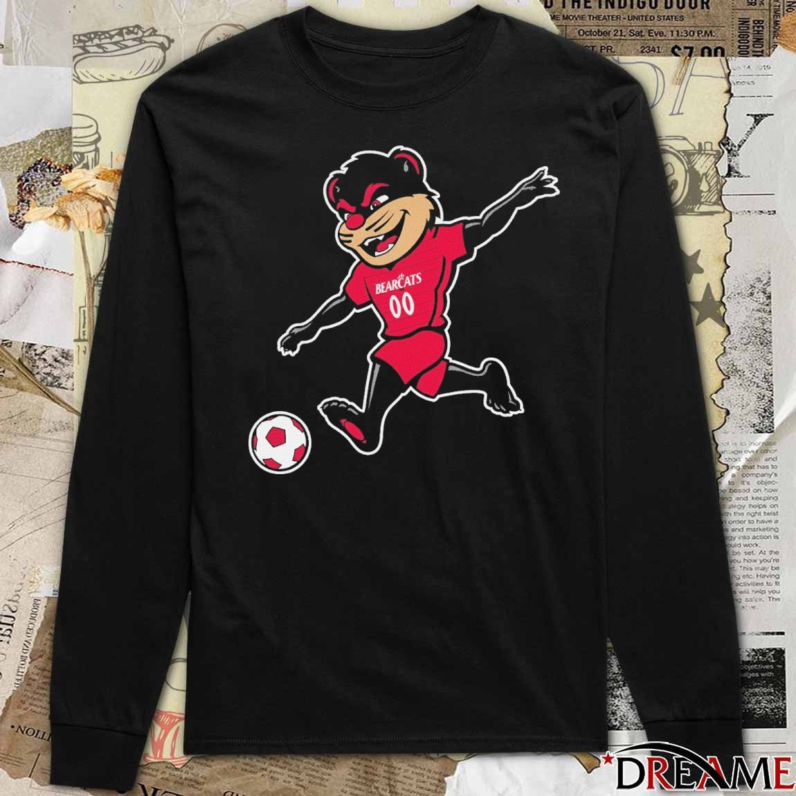 2025 Cincinnati Bearcats Mascot Playing Soccer t-shirt
