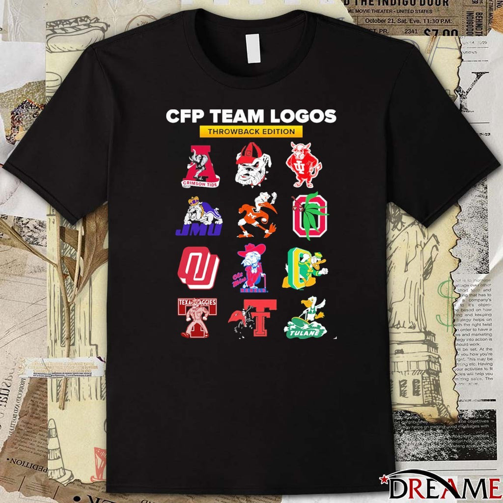 2025 College Football Playoff Team Has The Best Throwback All Logos t-shirt