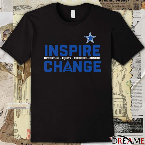 2025 Dallas Cowboys Inspire Change Opportunity Equity Freedom Justice t-shirt