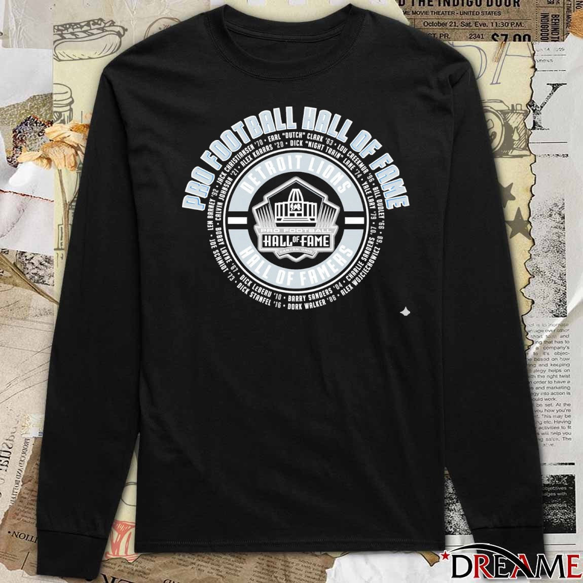 2025 Detroit Lions Pro Football Hall of Famers Canton Ohio t-shirt