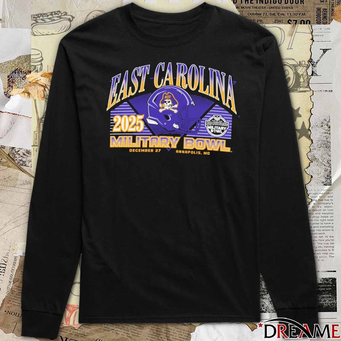 2025 ECU East Carolina Champion Brand Military Bowl December 27 Annapolis MD t-shirt