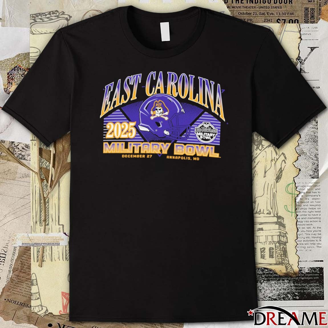 2025 ECU East Carolina Champion Brand Military Bowl December 27 Annapolis MD t-shirt