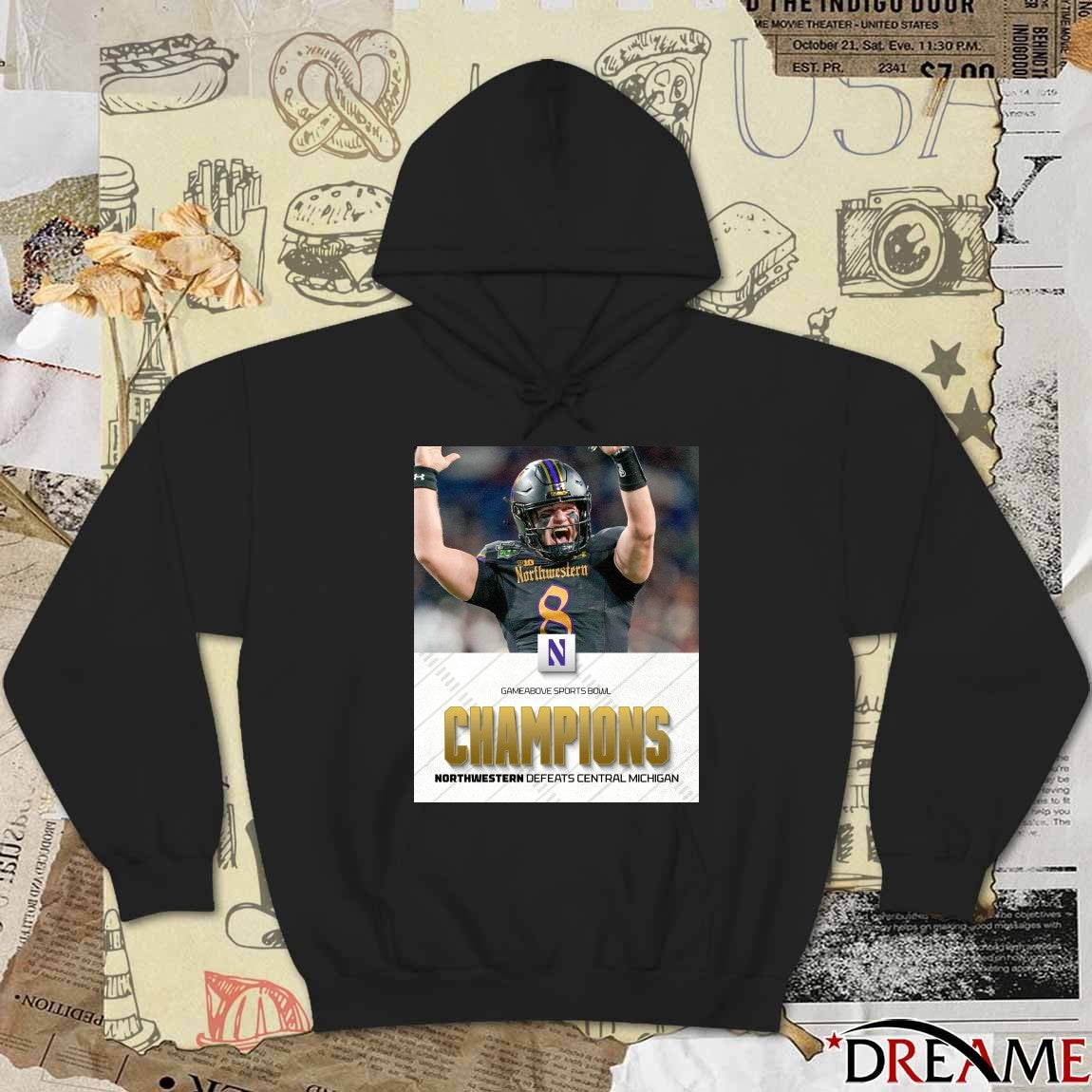 2025 GameAbove Sports Bowl Champions Northwestern defeated Central Michigan Poster t-shirt
