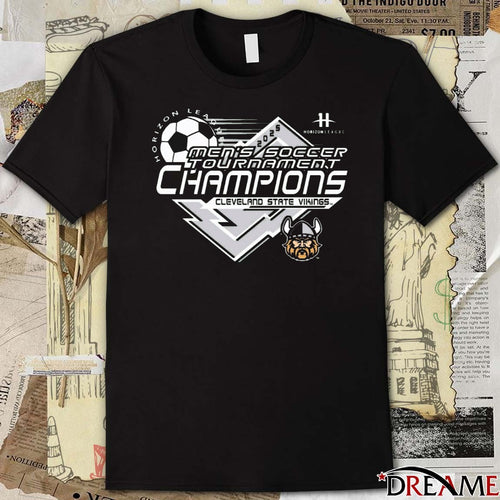 2025 Horizon League Men’s Soccer Tournament Champions Cleveland State Vikings t-shirt
